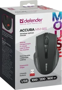 Defender - Vezeték nélküli optikai egér Accura MM-665