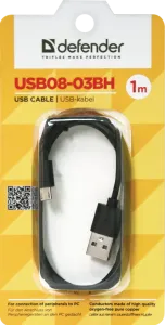 Defender - USB kábel USB08-03BH USB2.0