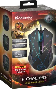 Defender - Vezetékes gamer egér Forced GM-020L