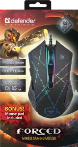 Defender - Vezetékes gamer egér Forced GM-020L