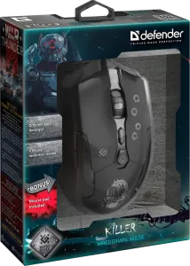 Defender - Vezetékes gamer egér Killer GM-170L