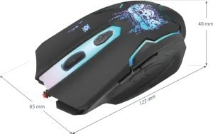 Defender - Vezetékes gamer egér Skull GM-180L