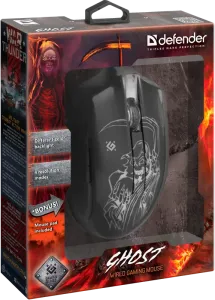 Defender - Vezetékes gamer egér Ghost GM-190L