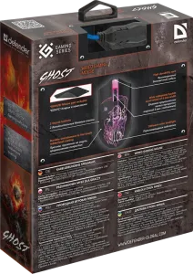 Defender - Vezetékes gamer egér Ghost GM-190L