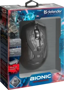 Defender - Vezetékes gamer egér Bionic GM-250L