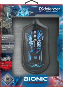 Defender - Vezetékes gamer egér Bionic GM-250L
