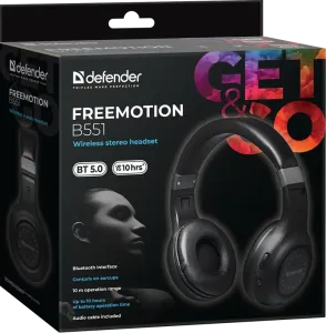 Defender - Vezeték nélküli sztereó headset FreeMotion B551