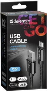Defender - USB kábel USB08-03T PRO USB2.0