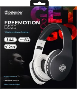 Defender - Vezeték nélküli sztereó headset FreeMotion B525