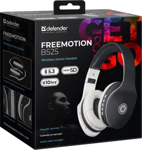 Defender - Vezeték nélküli sztereó headset FreeMotion B525