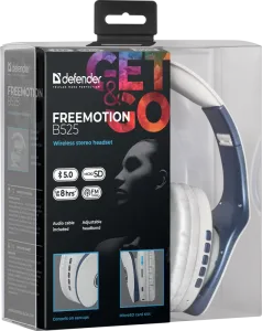 Defender - Vezeték nélküli sztereó headset FreeMotion B525