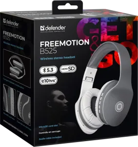 Defender - Vezeték nélküli sztereó headset FreeMotion B525