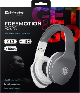Defender - Vezeték nélküli sztereó headset FreeMotion B525
