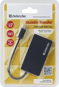 Defender - Univerzális USB hub Quadro Transfer
