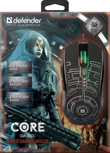 Defender - Vezetékes gamer egér Core GM-330L