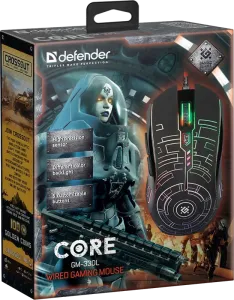 Defender - Vezetékes gamer egér Core GM-330L