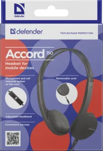 Defender - Fejhallgató mobil eszközökhöz Accord 150