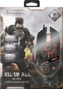 Defender - Vezetékes gamer egér Kill'em All GM-480L