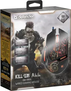 Defender - Vezetékes gamer egér Kill'em All GM-480L
