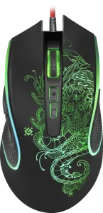 Defender - Vezetékes gamer egér Venom GM-640L