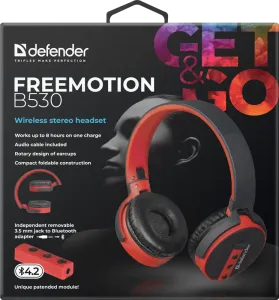 Defender - Vezeték nélküli sztereó headset FreeMotion B530