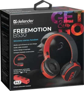 Defender - Vezeték nélküli sztereó headset FreeMotion B530