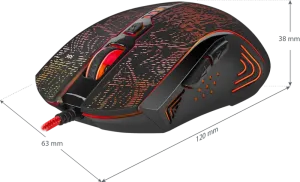 Defender - Vezetékes gamer egér OverLord GM-890