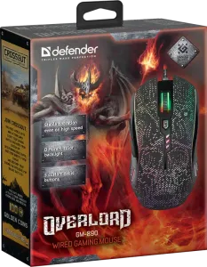 Defender - Vezetékes gamer egér OverLord GM-890