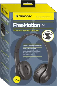 Defender - Vezeték nélküli sztereó headset FreeMotion B515