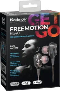 Defender - Vezeték nélküli sztereó headset FreeMotion B640