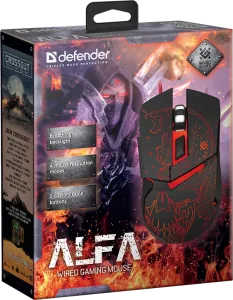 Defender - Vezetékes gamer egér Alfa GM-703L
