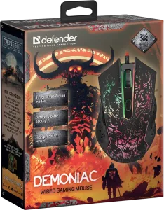 Defender - Vezetékes gamer egér Demoniac GM-540L
