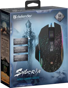 Defender - Vezetékes gamer egér Syberia GM-680L