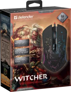 Defender - Vezetékes gamer egér Witcher GM-990