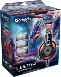 Defender - Gamer fejhallgató Lester