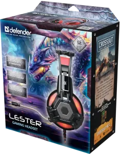 Defender - Gamer fejhallgató Lester