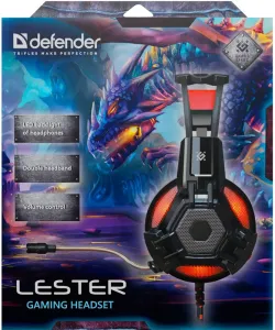 Defender - Gamer fejhallgató Lester