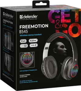 Defender - Vezeték nélküli sztereó headset FreeMotion B545