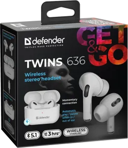 Defender - Vezeték nélküli sztereó headset Twins 636