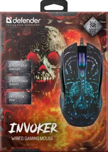 Defender - Vezetékes gamer egér InvokerGM-947