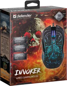 Defender - Vezetékes gamer egér InvokerGM-947
