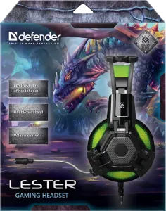 Defender - Gamer fejhallgató Lester