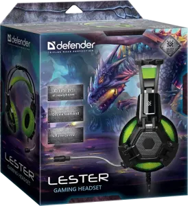 Defender - Gamer fejhallgató Lester