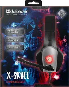 Defender - Gamer fejhallgató X-Skull