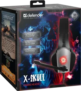 Defender - Gamer fejhallgató X-Skull