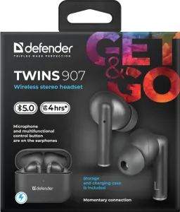 Defender - Vezeték nélküli sztereó headset Twins 907