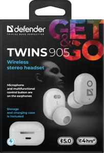 Defender - Vezeték nélküli sztereó headset Twins 905