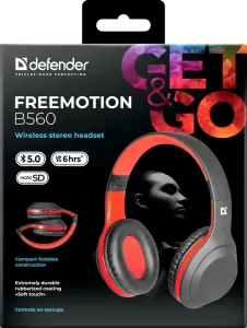 Defender - Vezeték nélküli sztereó headset FreeMotion B560