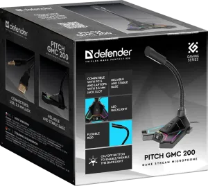 Defender - Gaming stream mikrofon Pitch GMC 200