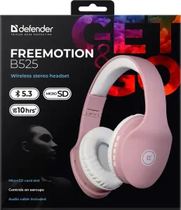 Defender - Vezeték nélküli sztereó headset FreeMotion B525